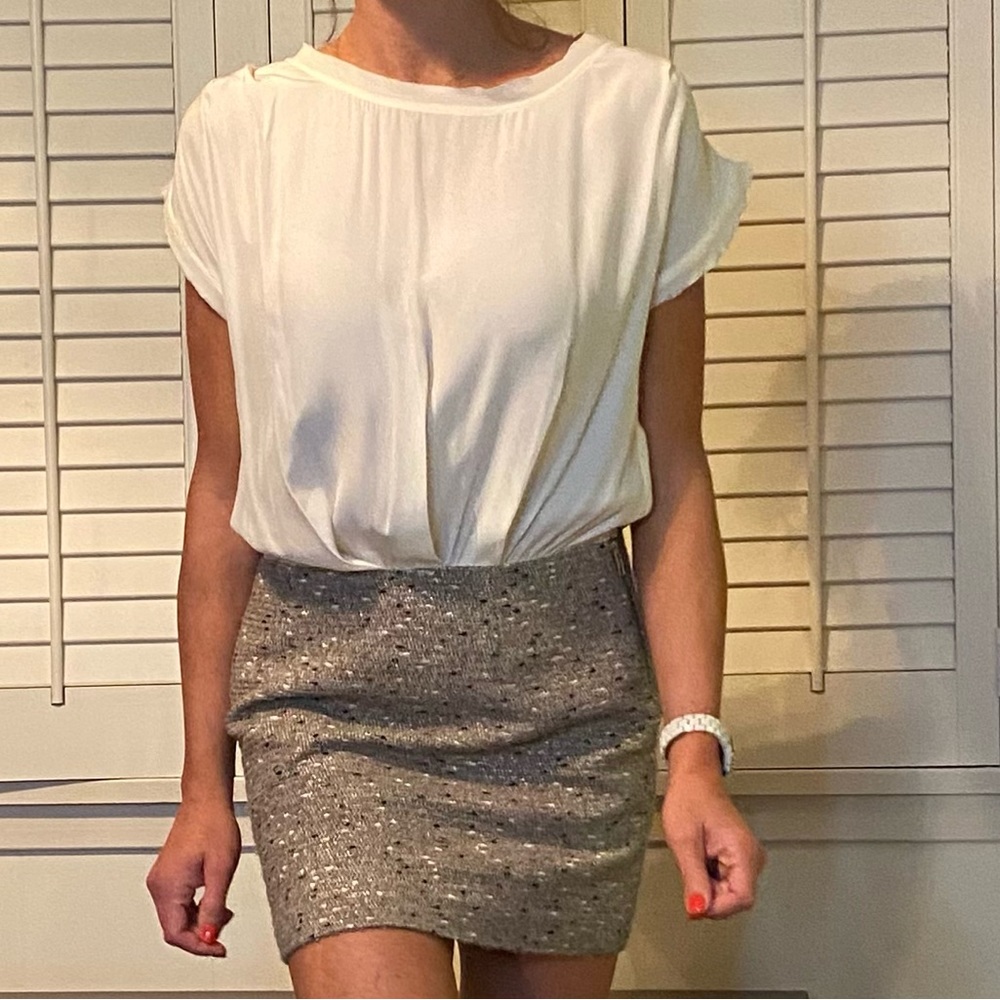 Rebecca Taylor silk and tweed dress